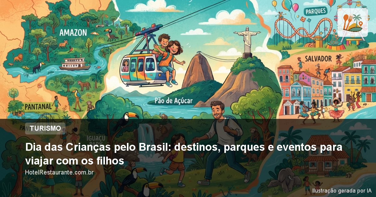 Dia das Crianças pelo Brasil: destinos, parques e eventos para viajar com os filhos