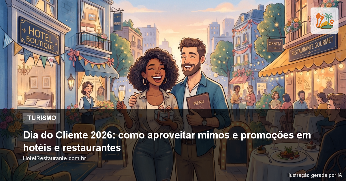 Dia do Cliente 2026: como aproveitar mimos e promoções em hotéis e restaurantes
