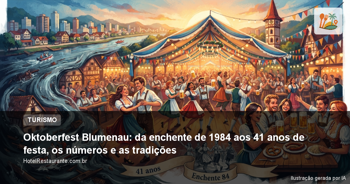 Oktoberfest Blumenau: da enchente de 1984 aos 41 anos de festa, os números e as tradições