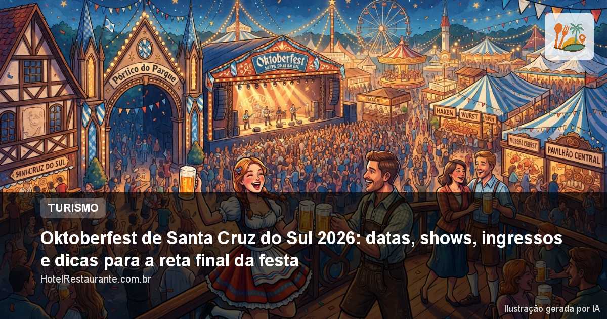 Oktoberfest de Santa Cruz do Sul 2026: datas, shows, ingressos e dicas para a reta final da festa
