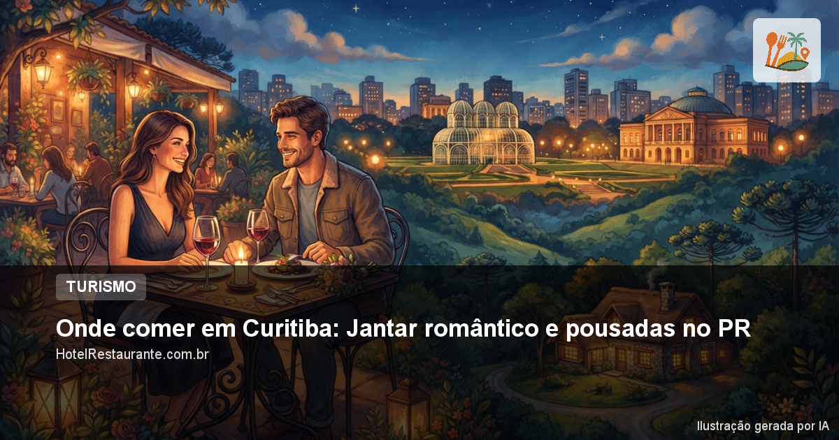 Onde comer em Curitiba: Jantar romântico e pousadas no PR