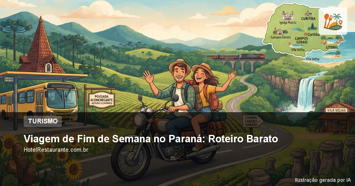 Viagem de Fim de Semana no Paraná: Roteiro Barato