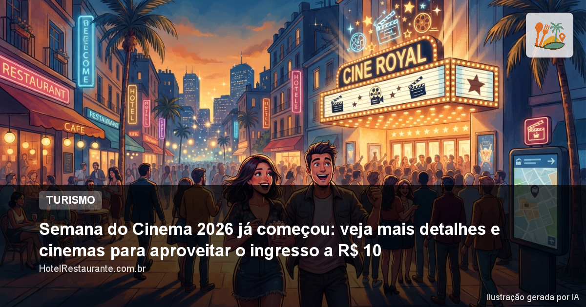 Semana do Cinema 2026 já começou: veja mais detalhes e cinemas para aproveitar o ingresso a R$ 10 Semana do Cinema 2026 já começou: veja mais detalhes e cinemas para aproveitar o ingresso a R$ 10